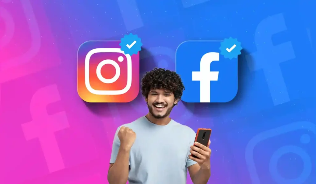 Instagram and facebook पर blue tick