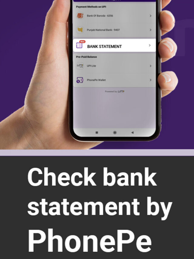 HOW TO CHECK THE STATEMENT OF A BANK ACCOUNT BY PHONEPE?