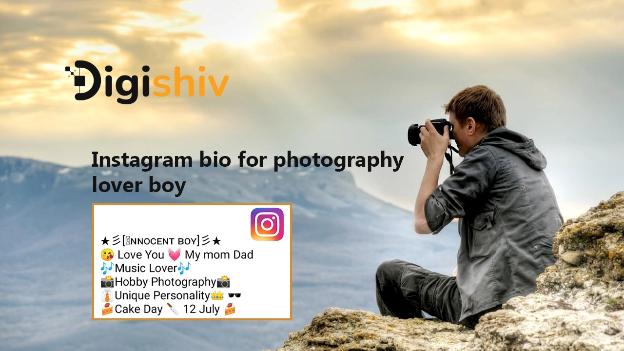 Instagram bio for photography lover boy in Hindi