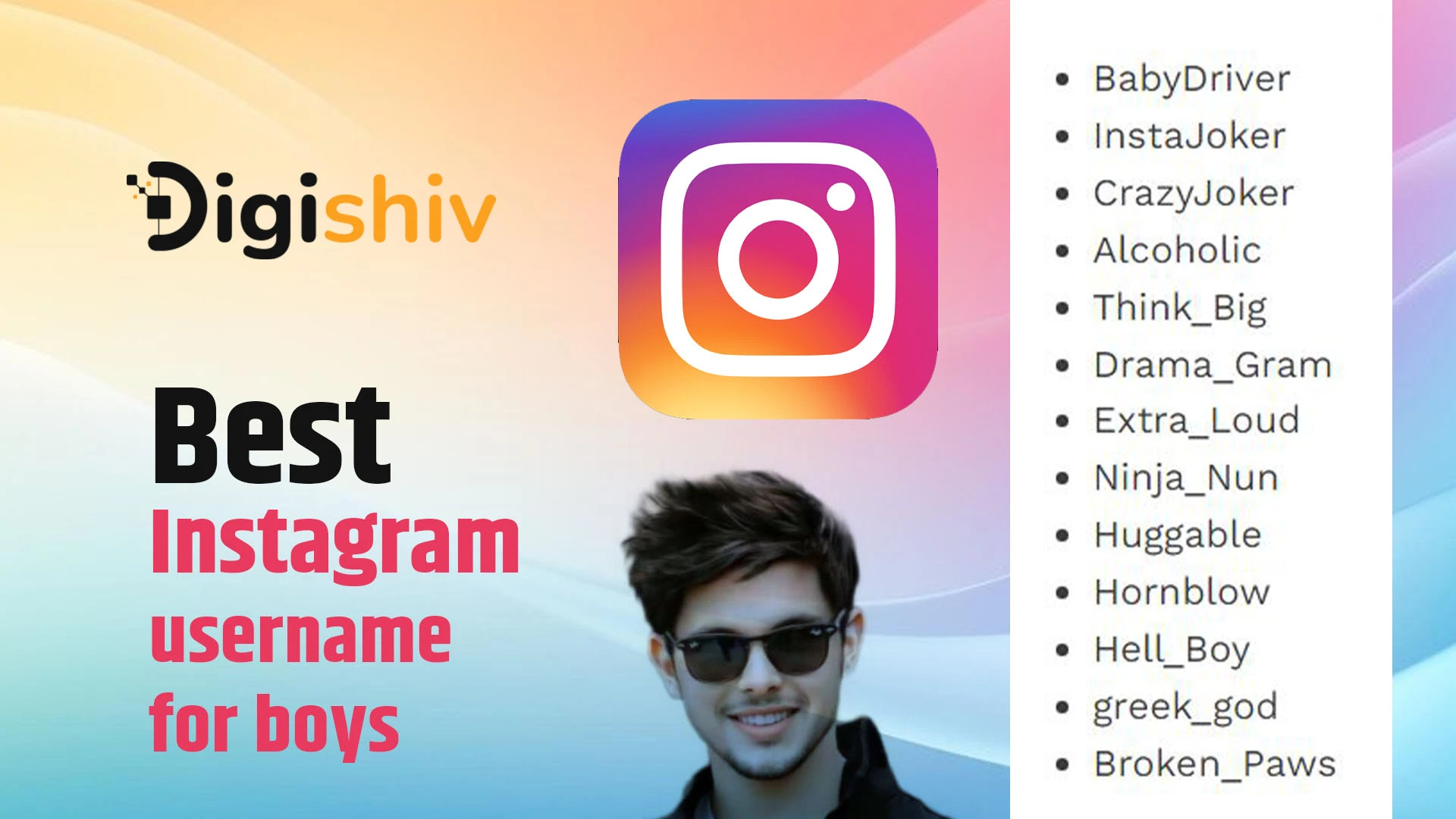 Best Instagram username for boys